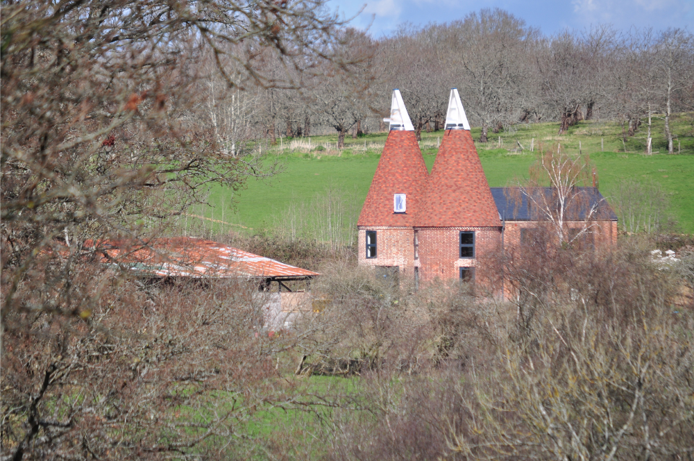 Exterior of barn, oast and farmhouse conversion Kent - Vernacular Homes