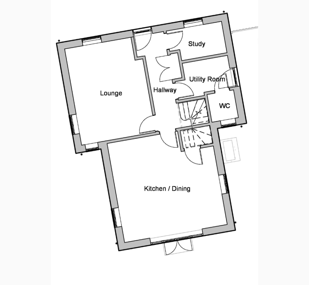 Floor plans of Vernacular Homes 4 bedroom detached new build